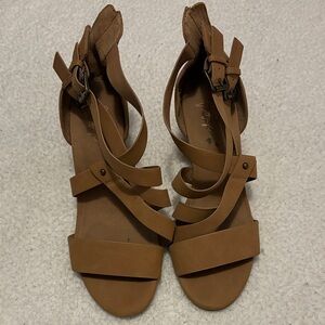 Crown Vintage Brown Strappy Sandals